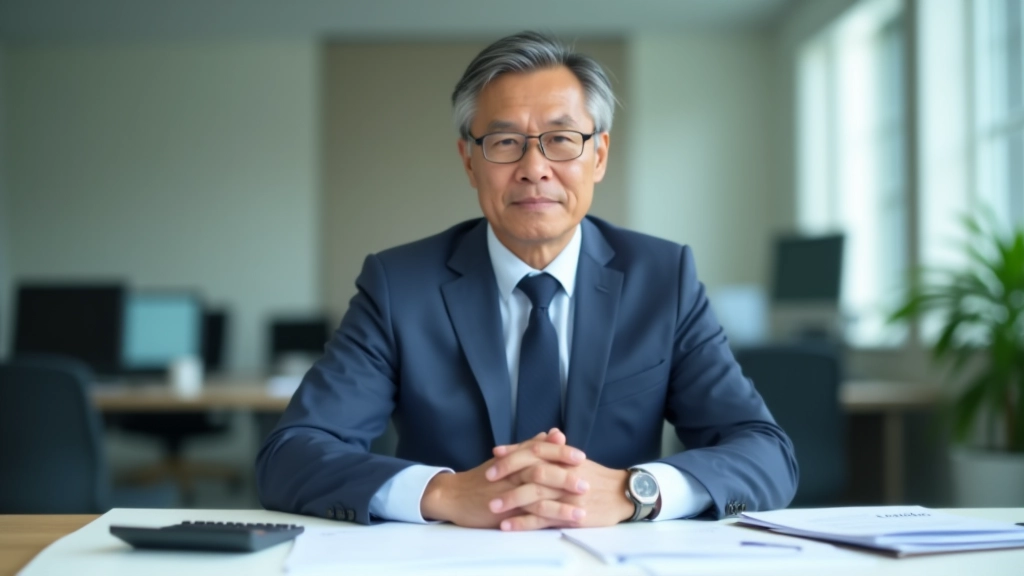 Accountant working with spreadsheets and financial records in a professional office setting