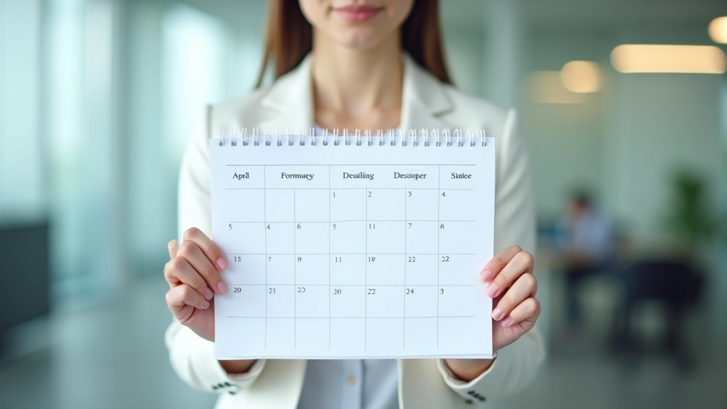 Calendar marking important tax filing dates and deadlines for Hong Kong IRD submissions